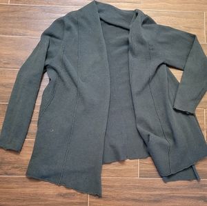 Lane Bryant Forest Green long‎ line cardigan sweater Classic staple capsule